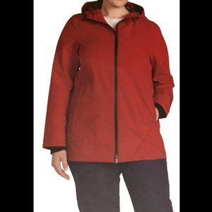 NWT Pendleton Women's Tape Seam Hooded Rain Jacket Red Size S $200 9D009